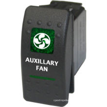 12 Volt 20AMP Carling Type Rocker Switch Auxillary Fan Legend